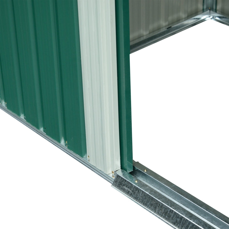 8.5 x 6ft Metal Garden Storage Shed - Green