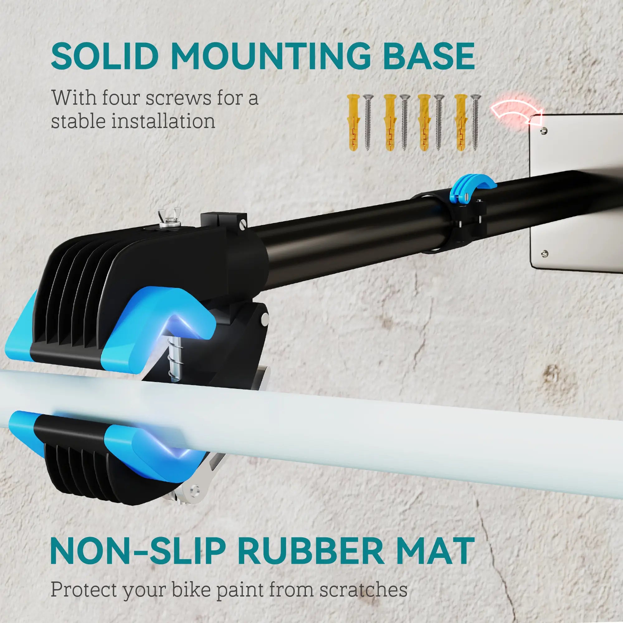 Wall Mounted Bike Repair Stand - Fully Adjustable