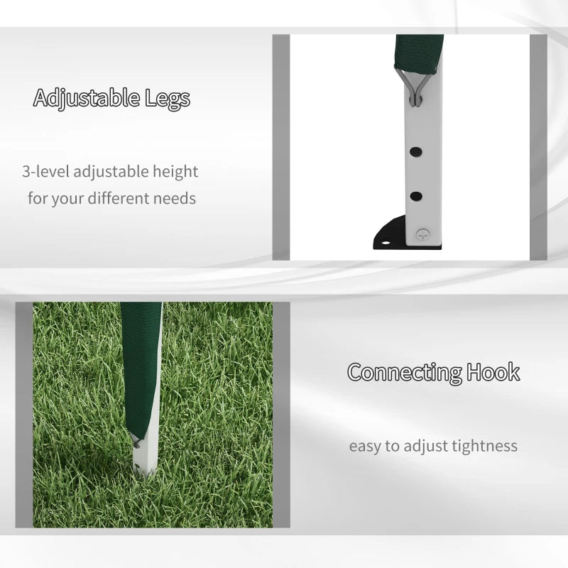 6 x 3 m Green Pop-Up Steel Frame Gazebo - Outdoor Canopy Tent for Events