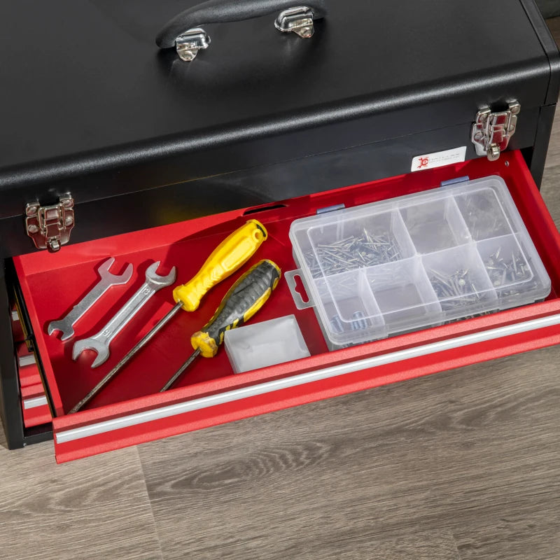 4 Drawer Lockable Tool Chest for Organizing
