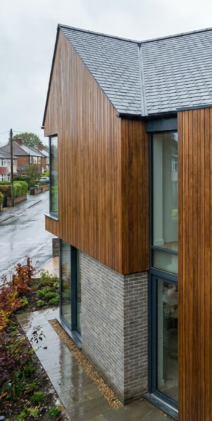 2.4m Iroko Wood Cladding 121mm x 19mm – Exterior Loglap Timber Boards