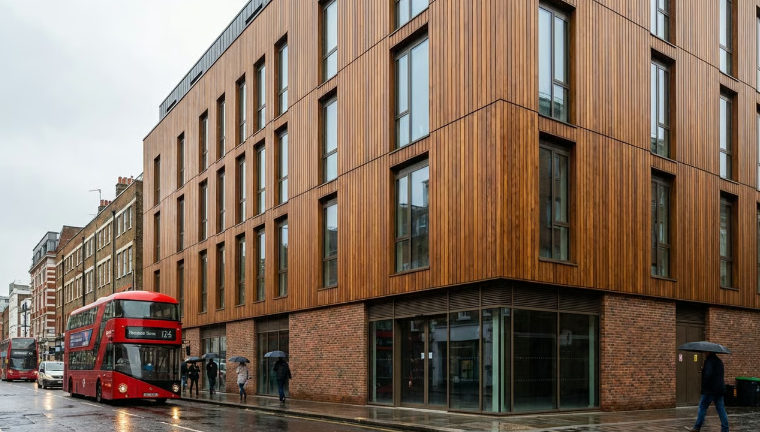 2.4m Iroko Wood Cladding 121mm x 19mm – Exterior Loglap Timber Boards