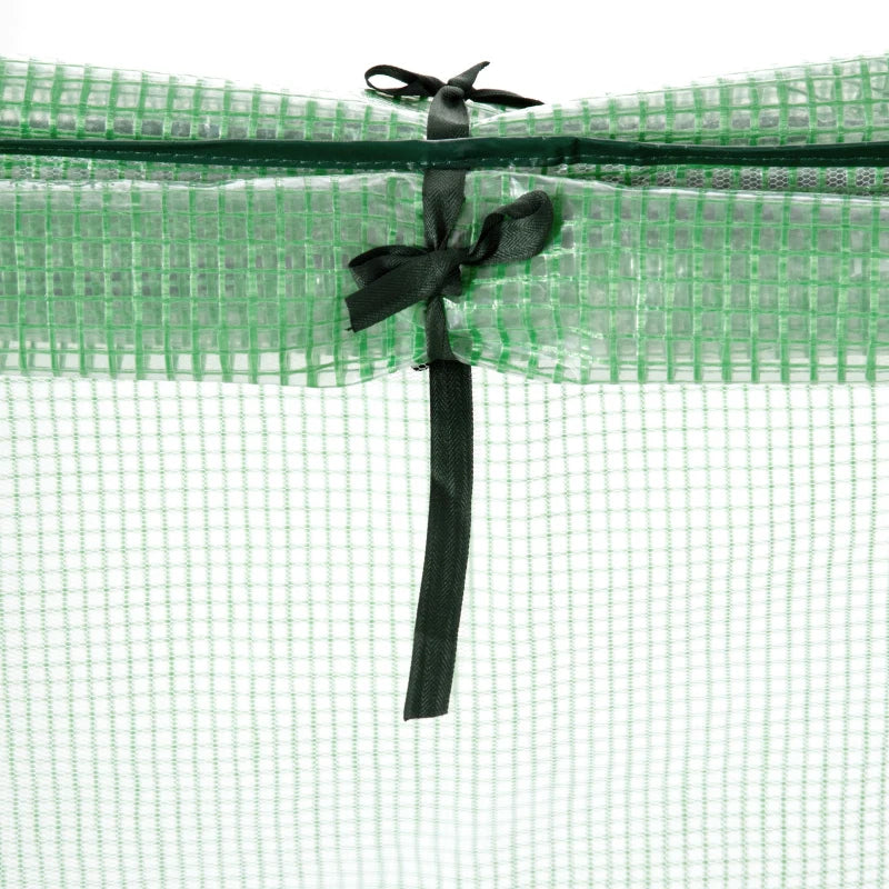 Portable Green Tomato Plant Growhouse with Zipper Windows - 180 x 92 x 92cm, Green