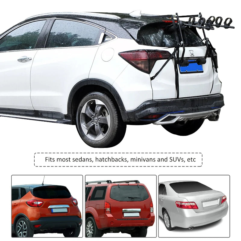 3-Bike Rear Hitch Mount with Fix Strap