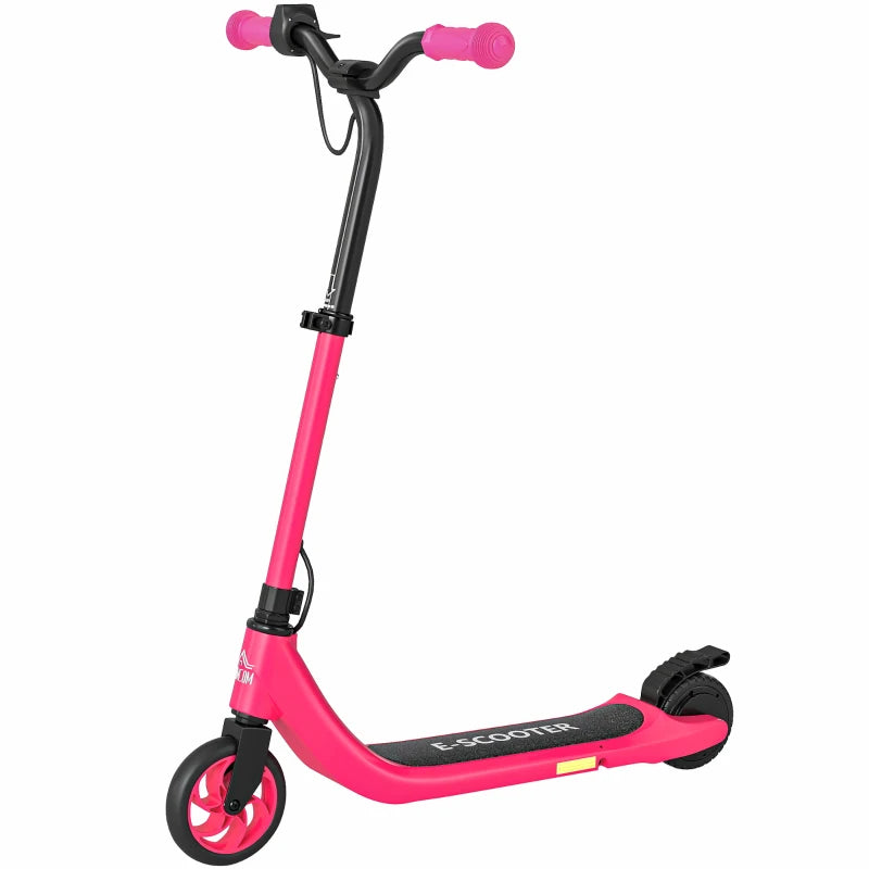 Electric Scooter for Kids 120W Motor Adjustable Height Rear Brake Safe Fun Pink