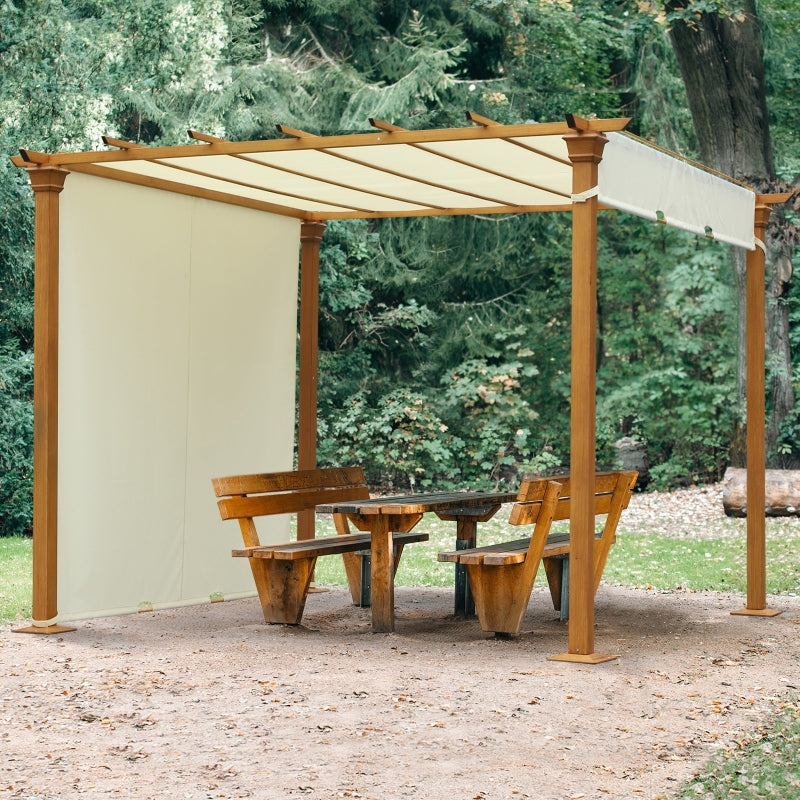 Beige Metal Pergola