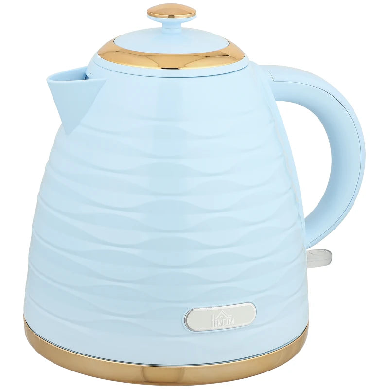 3kW Rapid Boil Light Blue Honeycomb Kettle - Stylish Electric Tea Kettle for Fast Boiling and Modern Kitchen Decor
