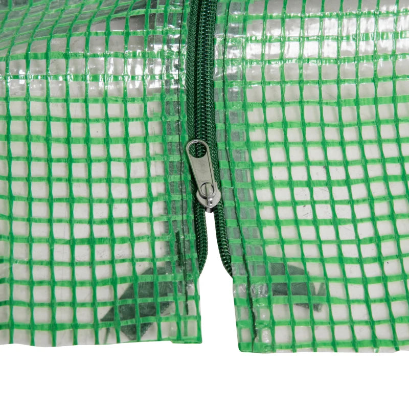 Compact Green Steel Frame Mini Greenhouse for Plants, 180 x 90 x 90 cm