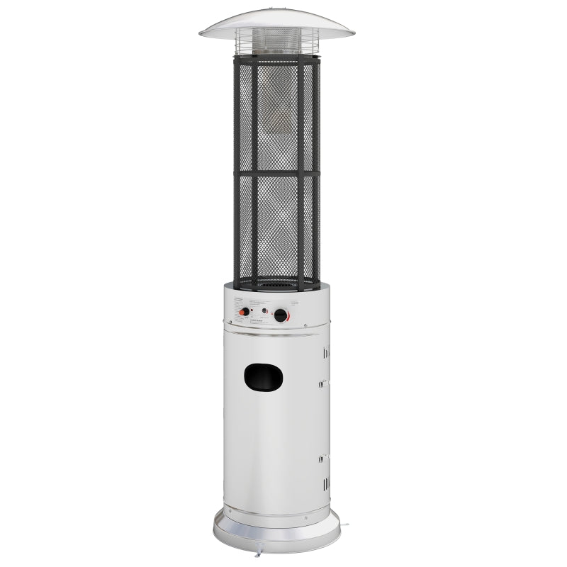 11kW Adjustable Heat Gas Patio Heater - Outdoor Heating for Patios, Gardens, and Decks