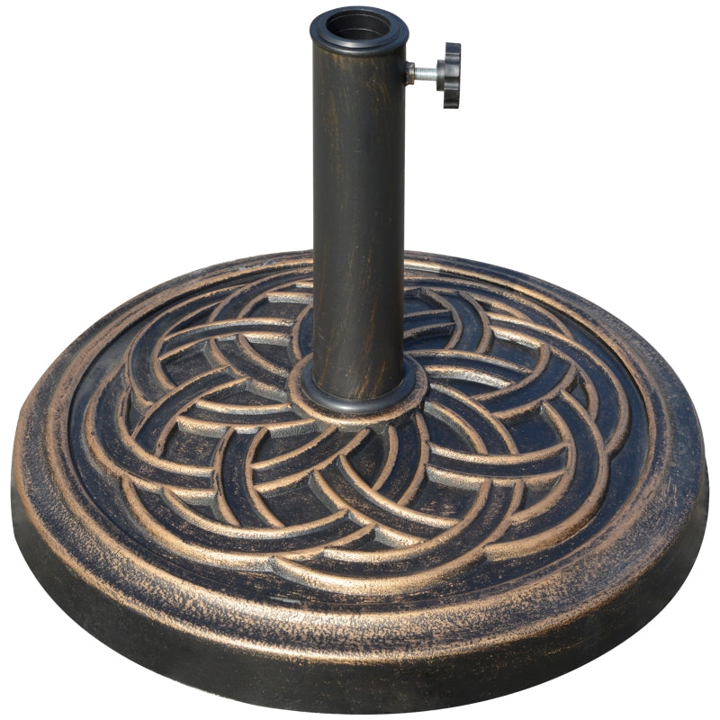 Bronze Tone Heavy Duty Patio Umbrella Base Stand