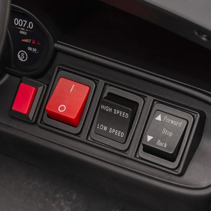 Kids Electric Police Car Ride On with Remote Control Music Lights for Ages 3-5