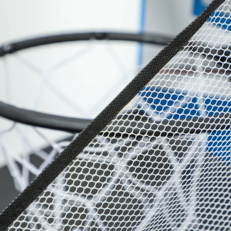 5-in-1 Multi Games Table for Family Fun with Pool Table Tennis Basketball Hockey Archery Blue