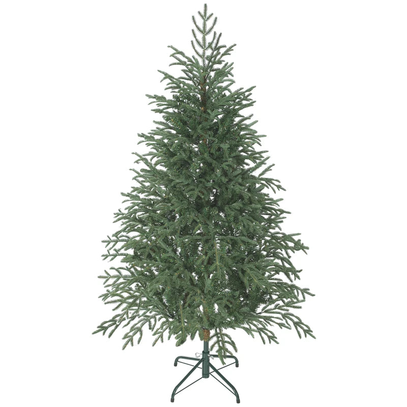 5ft Full Spruce Christmas Tree with Realistic Dense Tips - Easy Assembly, Lush Green Holiday Decor