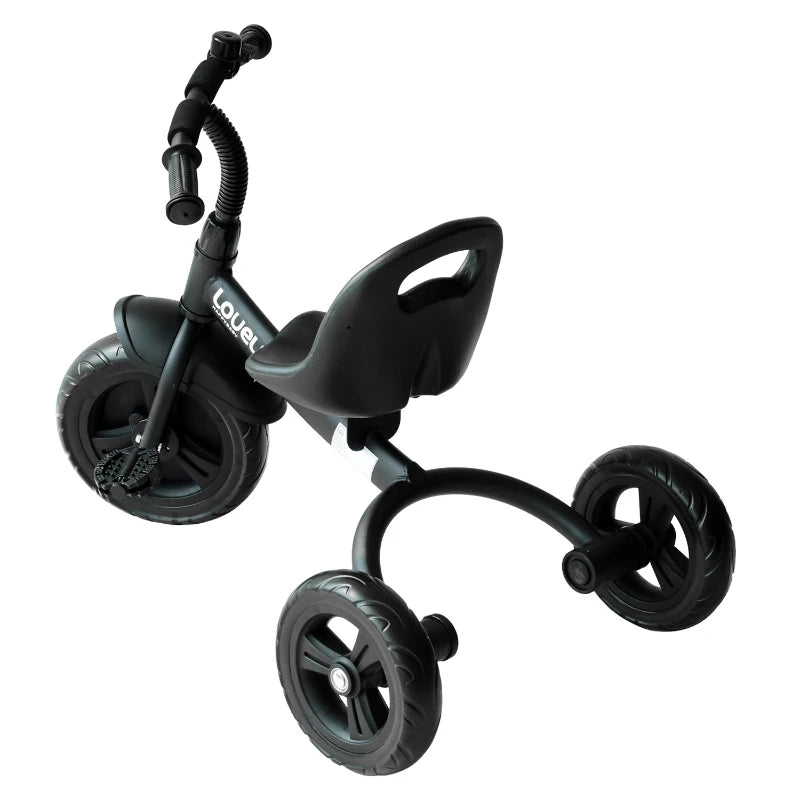 Kids Trike for Toddlers - 3-Wheel Ride-On Bicycle for Ages 1.5 to 4 Years - Black Tricycle
