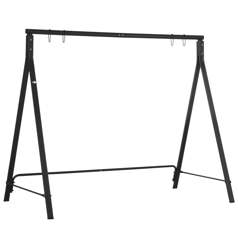 Black Steel Frame Swing Seat Stand