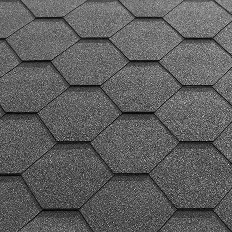 Ruby Oak Lean-To Gazebo with Katepal Grey Shingle Roof