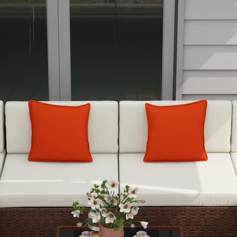 Seven-Piece Brown/Beige Rattan Garden Set With Glass-Top Table