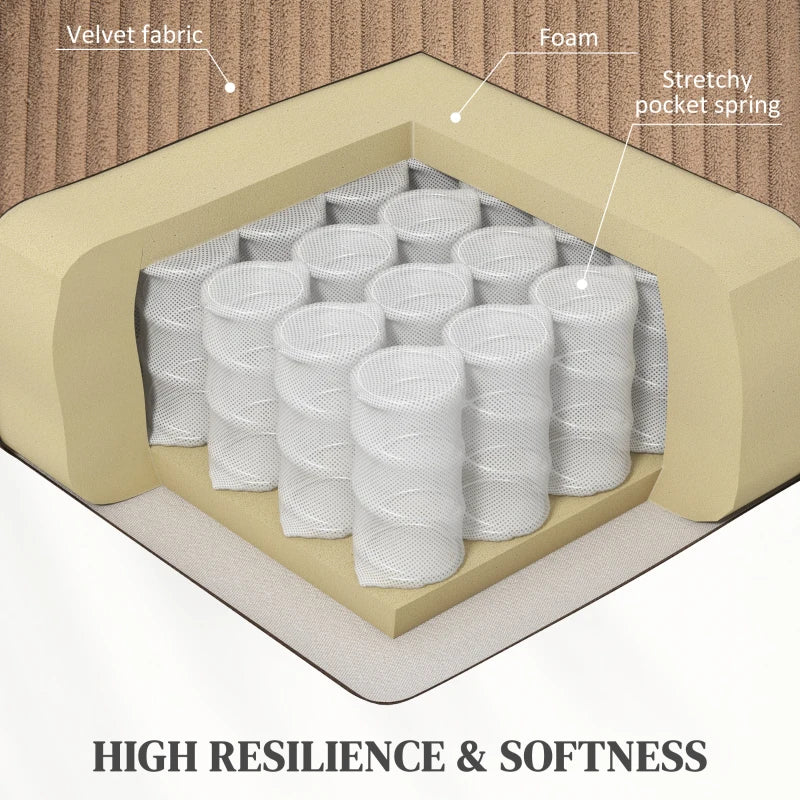 Oversized Electric Riser Recliner Chair for Elderly with Remote Control, USB Port and Side Pockets in Brown