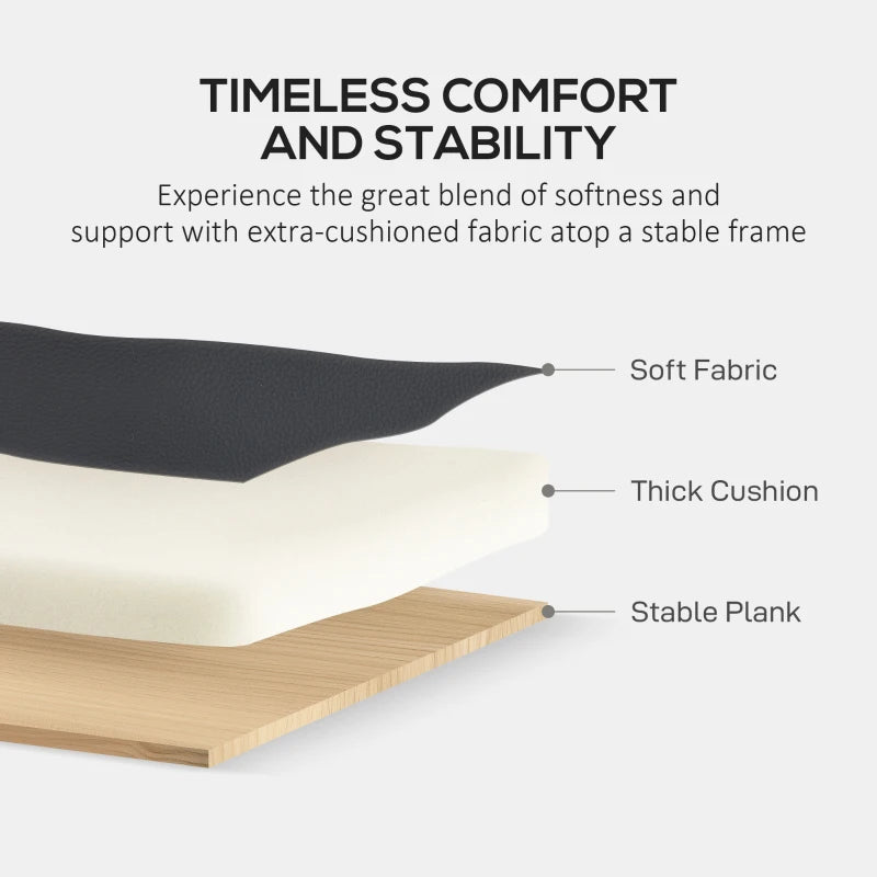 Compact Black Faux Leather 2-Seater Sofa for Stylish Living Rooms