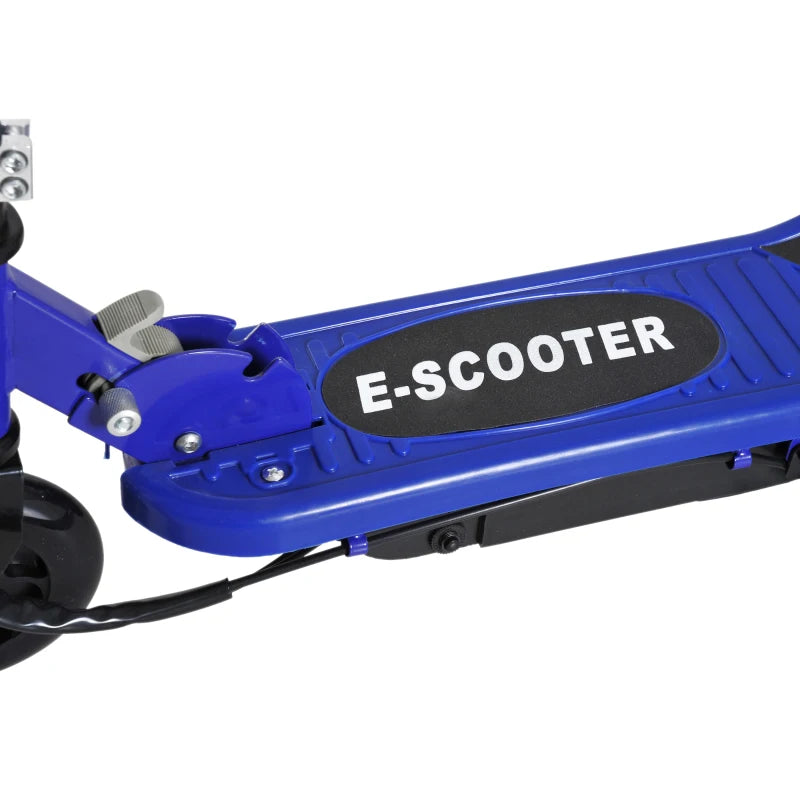 Folding Electric Kids Scooter for Ages 7-14 Lightweight Blue and Black Design