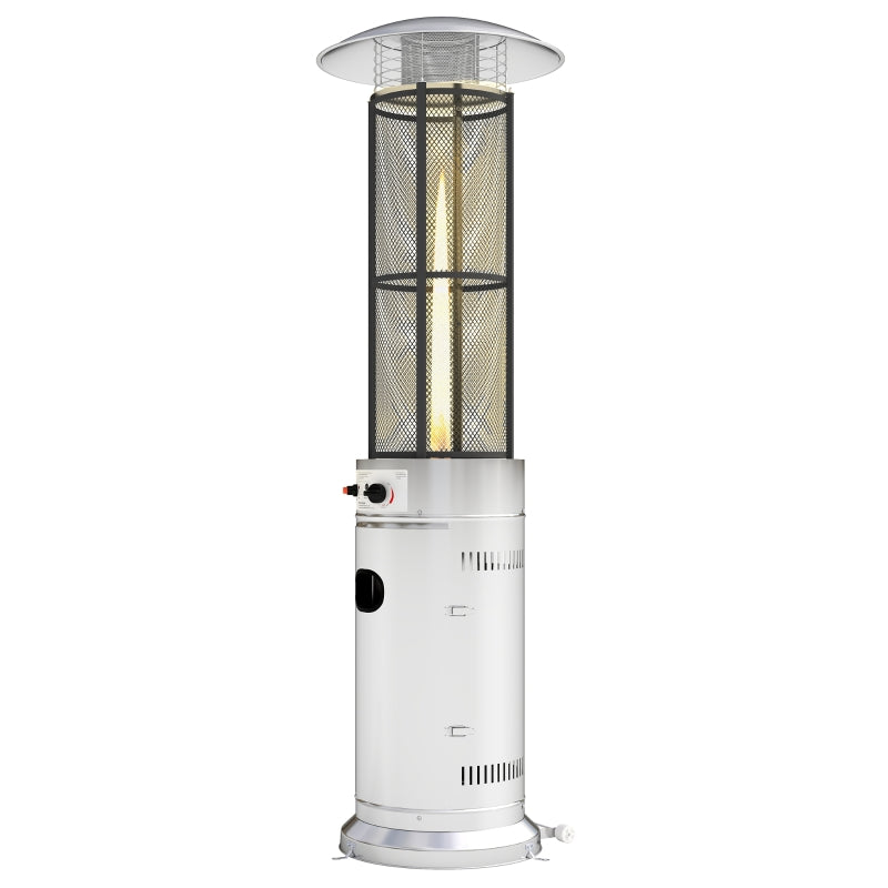 11kW Adjustable Heat Gas Patio Heater - Outdoor Heating for Patios, Gardens, and Decks