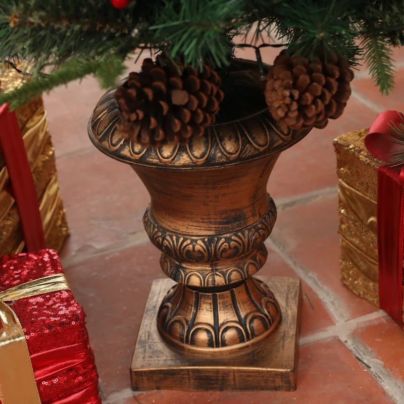 4ft Realistic Artificial Christmas Tree with 60 Warm White LED Lights & Remote - 8 Modes, Trophy Stand for Holiday Decor