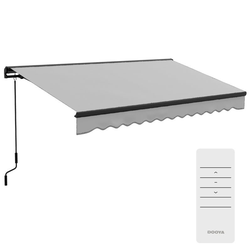 Light Grey 2.5m x 3.5m Electric Retractable Awning