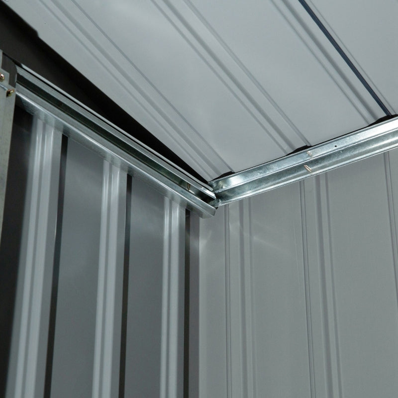 Light Green 7ft x 4ft Metal Shed