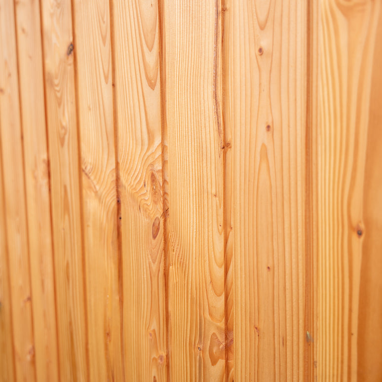British Larch Shadow Gap Cladding Board – 95mm x 19mm – Smooth Planed Home-Grown Timber