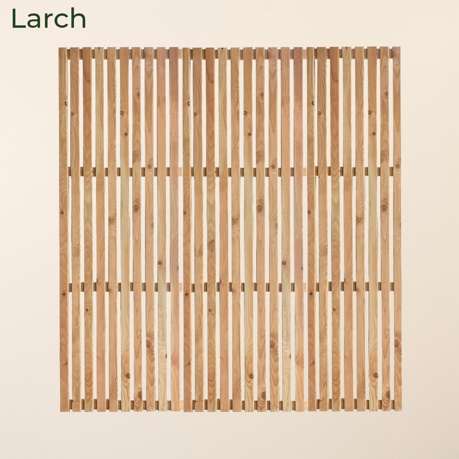 Cedar and Larch Vertical Slatted Fence Panels Modern Garden Privacy Screening