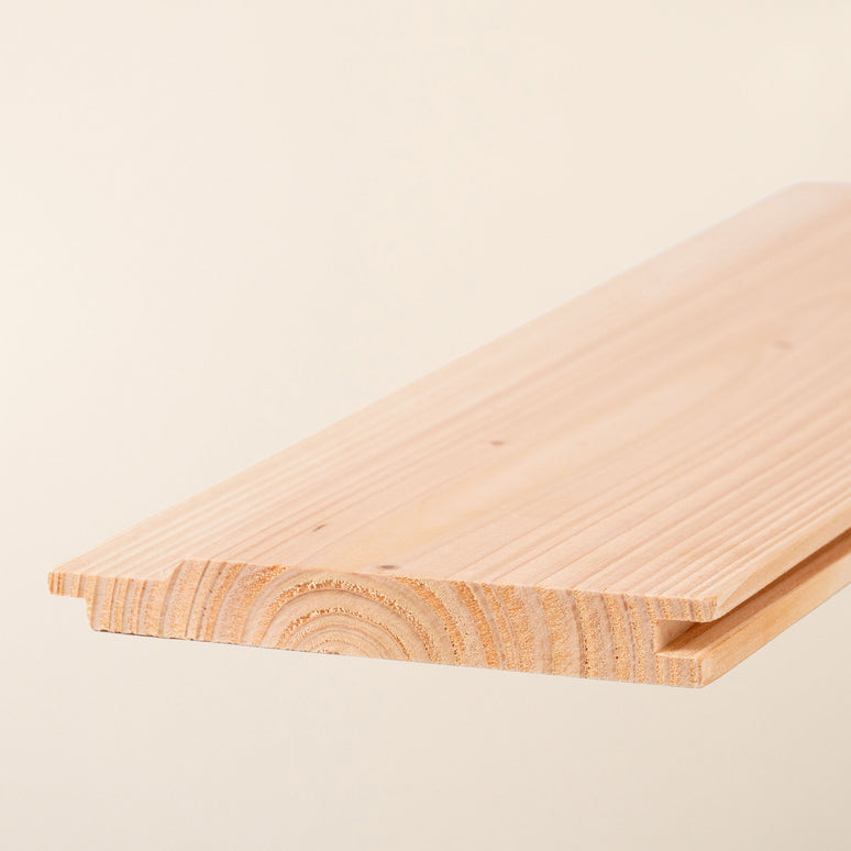 Home-Grown British Larch Shadow Gap Board – 145mm x 19mm – Natural Exterior Timber Cladding