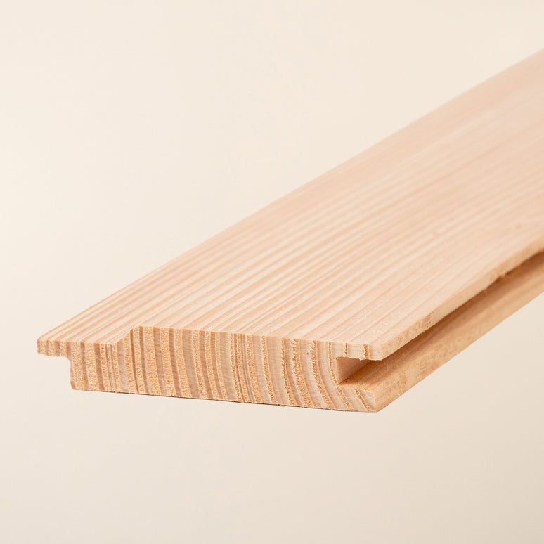 British Larch Shadow Gap Cladding Board – 95mm x 19mm – Smooth Planed Home-Grown Timber