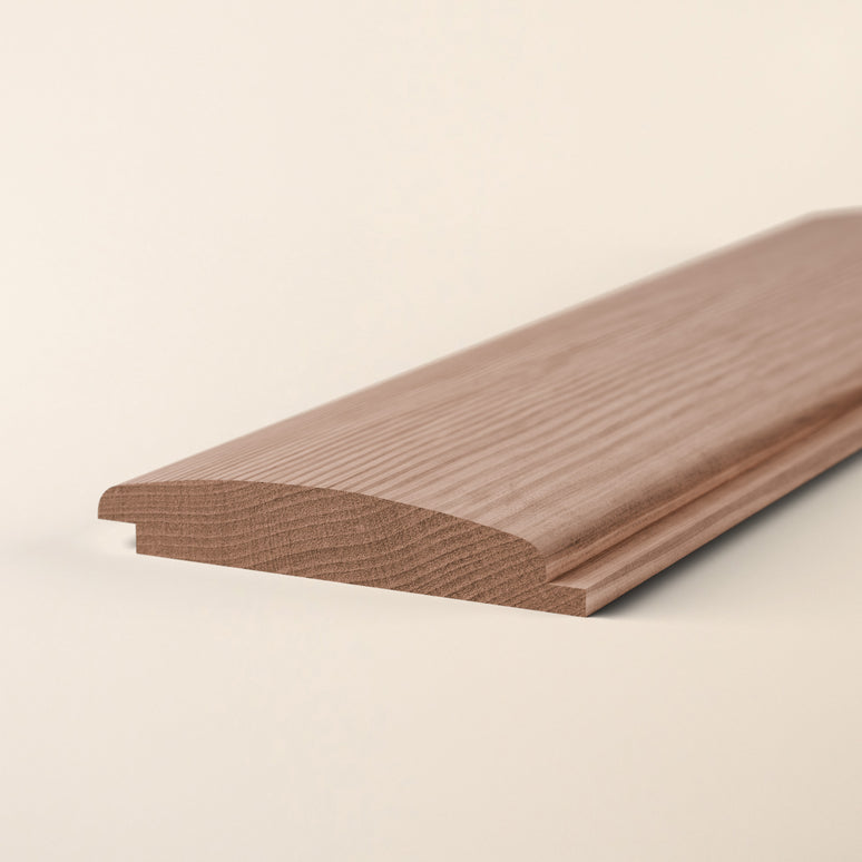 Canadian Western Red Cedar Loglap Cladding Board – 121mm x 19mm