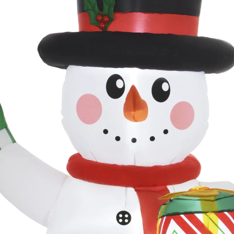 6ft Inflatable Christmas Snowman with Accessories - Festive Holiday Decor for Outdoor Yard Display