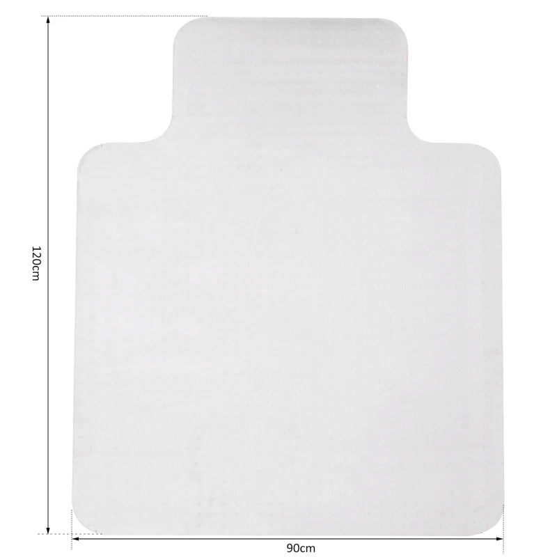 Clear Office Chair Mat for Carpet & Hard Floors - 90x120 cm, Non-Slip, BPA & Phthalate Free, Durable Floor Protector