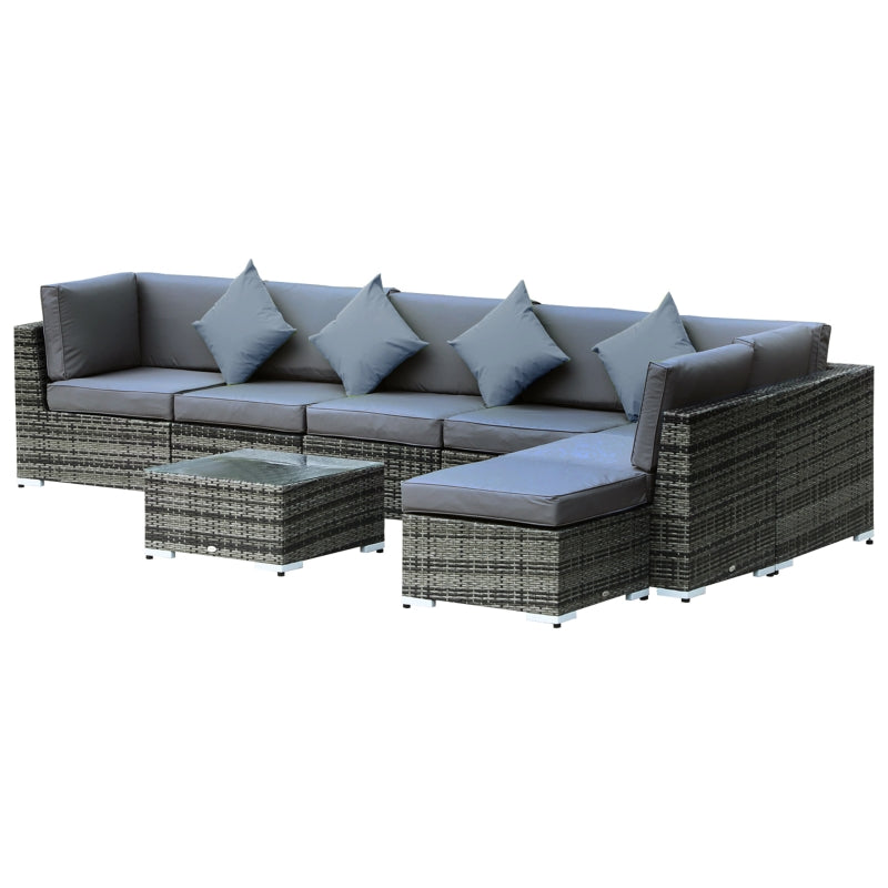 ElegaRattan 8-Piece All-Weather Lounge Set
