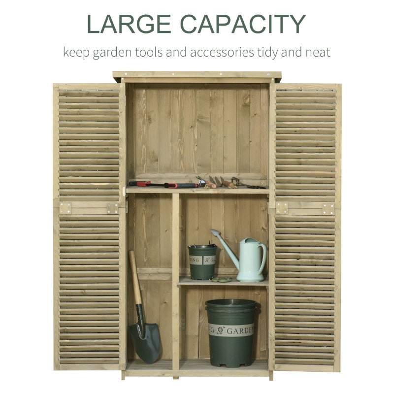 Wooden Garden Storage Shed with Asphalt Roof