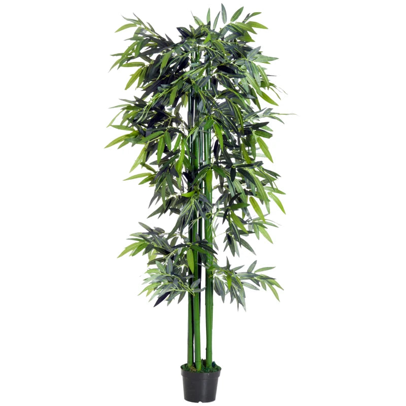 6ft Artificial Bamboo Tree Plant in Pot for Home Office Indoor Decor 1.8M