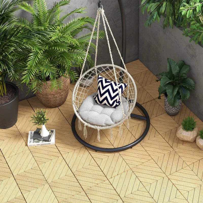 9 Piece Yellow Decking Tile Set