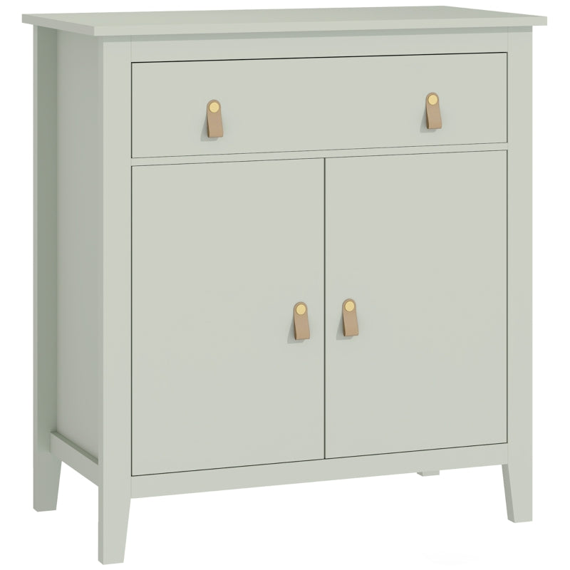 Farmhouse Style Light Green Sideboard - Rustic Storage Cabinet for Living Room or Dining Room Decor