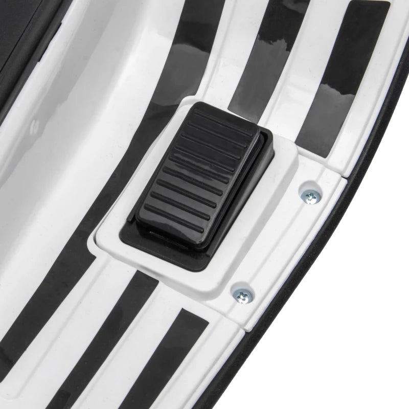 Licensed 12V Kids Electric Vespa Motorbike with Music Headlights FM Radio for Ages 3-6 White