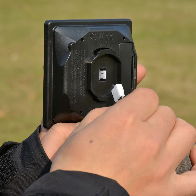 Blue Solar LED Garden Parasol Umbrella - 2.7m