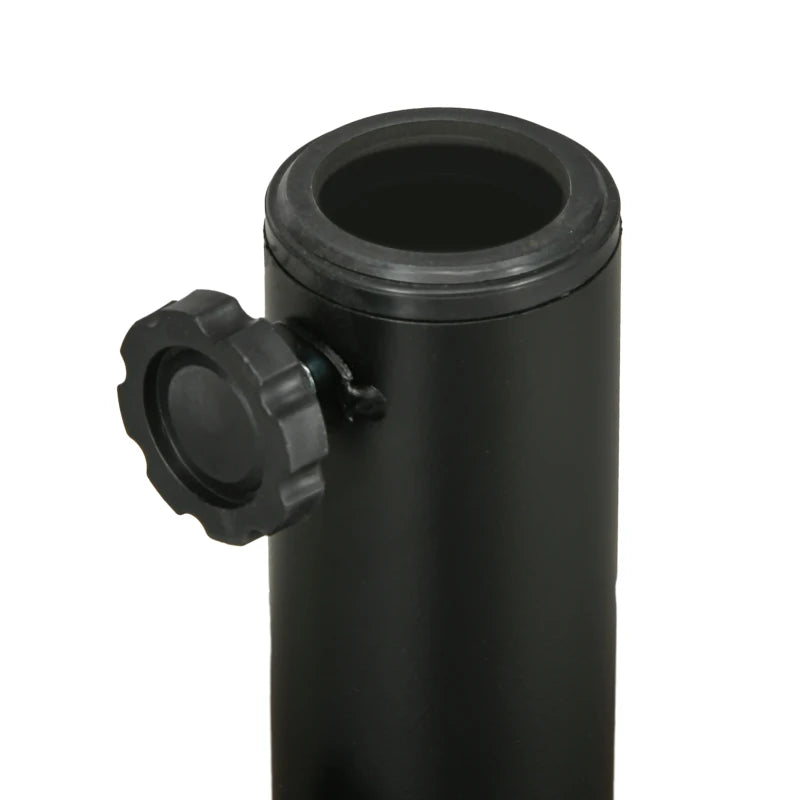 Black Rattan-Effect Parasol Base - 29kg