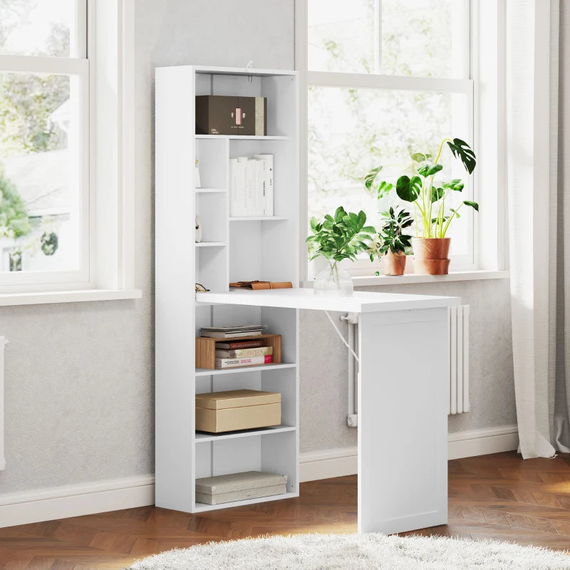 Modern Three-Part Work Desk with Storage & Writing Board - Stylish White Home Office Furniture for Productivity