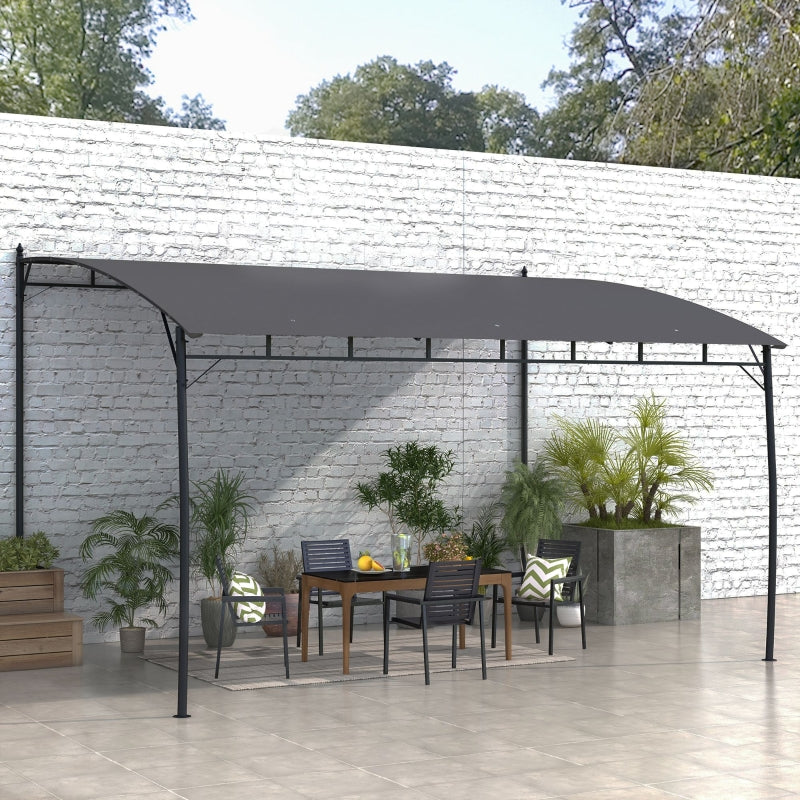 PA-Coated 3m x 4m Sun Shade Shelter With Metal Frame
