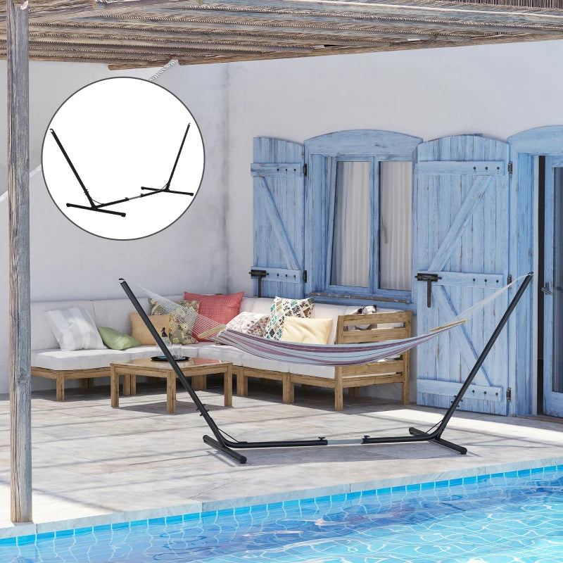 Adjustable Metal Hammock Stand - Universal Garden Camping Picnic Patio Stand