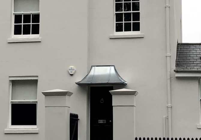 Natural Zinc Belgravia Canopy (2200mm x 610mm)