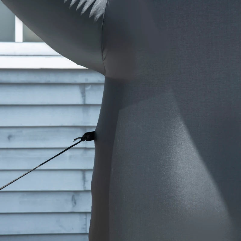 8ft Inflatable Penguin with LED Lights & Christmas Banner - Weather-Resistant Indoor Outdoor Holiday Decoration, Cute & Fun