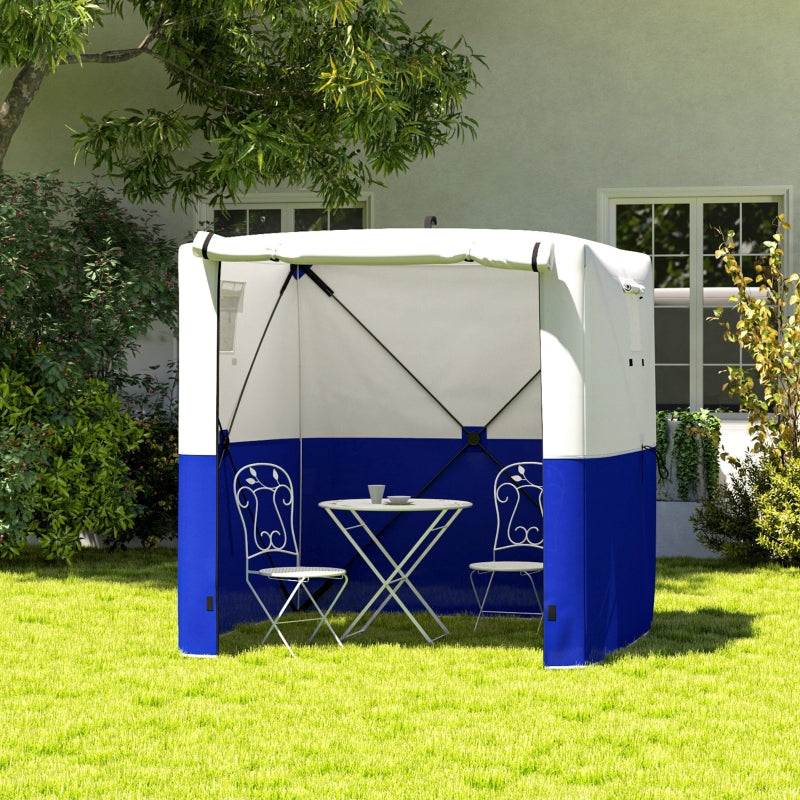 2x2m Dark Blue Pop-Up Gazebo with Accessories - Portable Outdoor Canopy