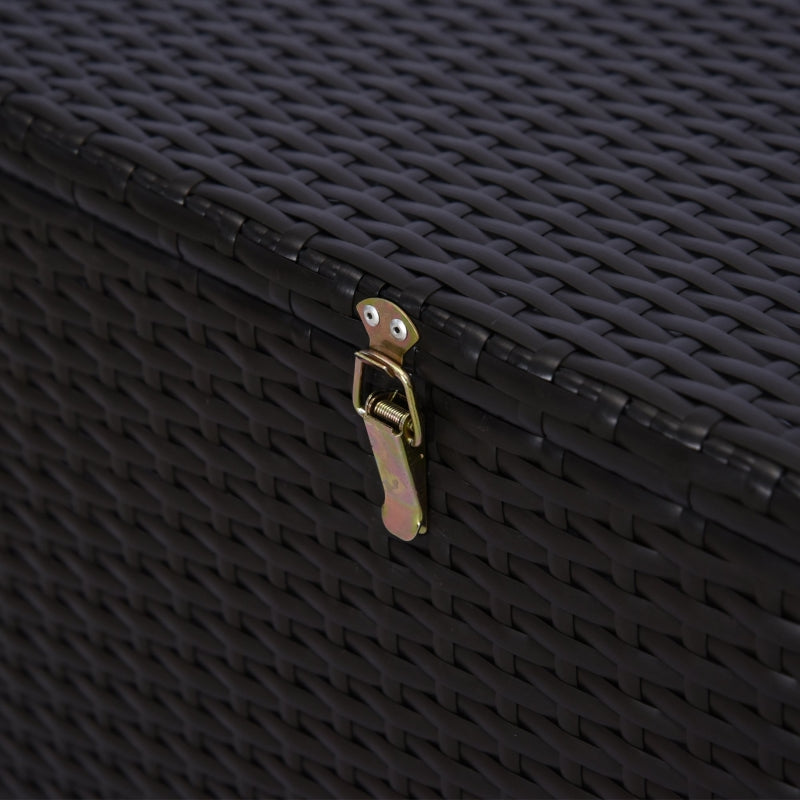 Dark Brown Rattan Storage Box